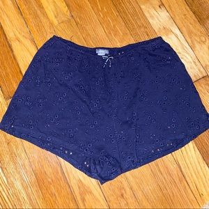 Navy blue shorts from Aerie